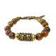 Pulseira Olho de Tigre Ouro Velho